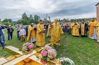 Архиерейское богослужение в Покровском храме деревни Пашнево