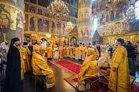 Патриаршее богослужение в Успенском соборе Московского Кремля