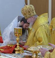 Архиерейское богослужение в Николо-Берлюковской пустыни