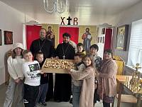 Посещение просфорни при храме святого мученика Иоанна Воина деревни Никифорово учащимися Алексиевской гимназии