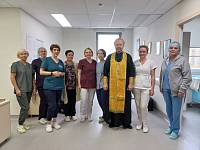 Молебен в отделении гинекологии Щёлковского перинатального центра