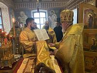 Архиерейское богослужение в Гуслицкой обители 