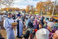 Освящение поклонного креста перед въездом в наукоград Фрязино