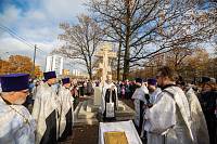 Освящение поклонного креста перед въездом в наукоград Фрязино