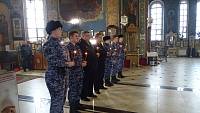 Молебен для сотрудников Росгвардии в Ликино-Дулёве