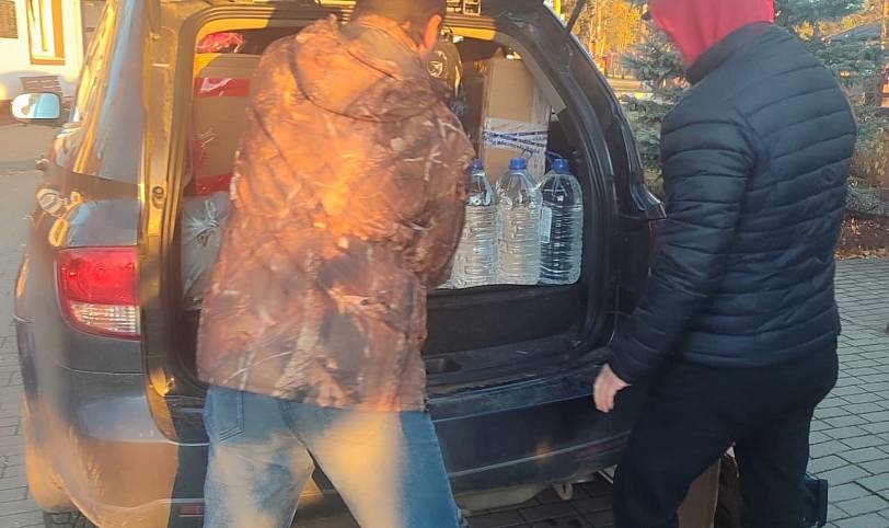 Отправка третьего гуманитарного груза в город Курск из Орехово-Зуева