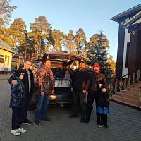 Отправка третьего гуманитарного груза в город Курск из Орехово-Зуева
