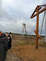 Освящение поклонного креста в Рязанцах