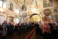 Архиерейское богослужение в Богоявленском храме села Бисерово