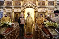 Архиерейское богослужение в Богоявленском храме села Бисерово