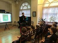 Беседа со школьниками в культурном центре города Фрязино