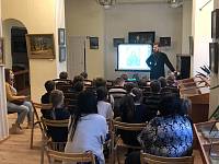 Беседа со школьниками в культурном центре города Фрязино