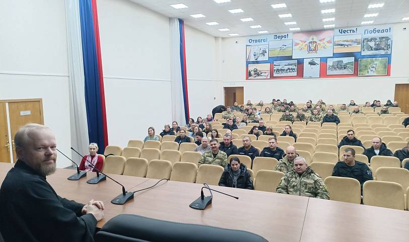 Встреча со священником в ОМОН «ЗУБР» Щёлково