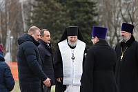 Закладка камня в основание храма Воскресения словущего в Черноголовке