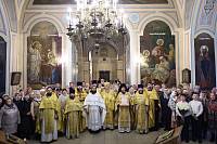  Архиерейское богослужение в Богородицерождественском храме деревни Саурово 