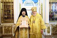  Архиерейское богослужение в Богородицерождественском храме деревни Саурово 