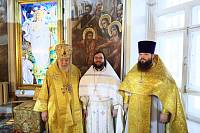  Архиерейское богослужение в Богородицерождественском храме деревни Саурово 