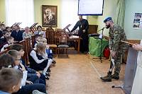 Встреча с участником СВО в Православной Алексиевской гимназии города Щёлково