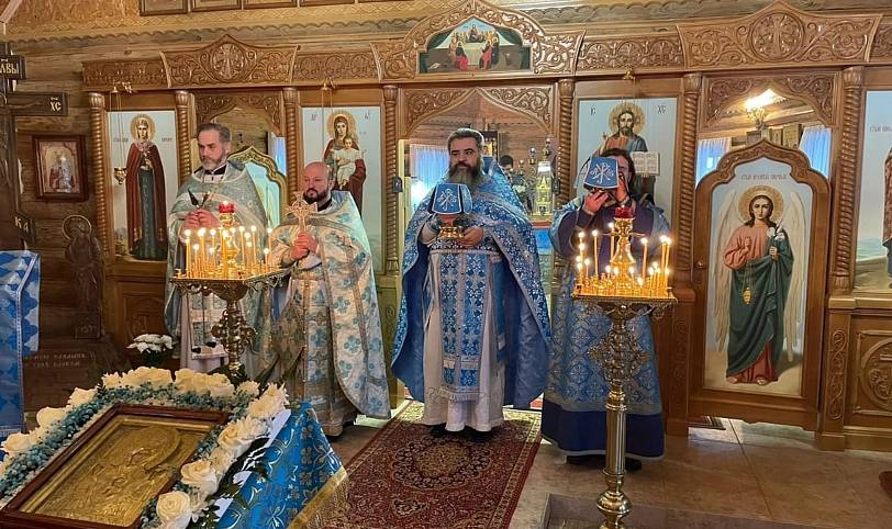 Престольный праздник в Знаменском храме деревни Новое