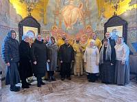 Престольный праздник в часовне святого апостола Андрея Первозванного на Малодубненском кладбище