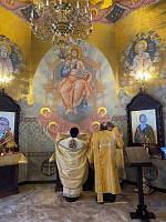 Престольный праздник в часовне святого апостола Андрея Первозванного на Малодубненском кладбище