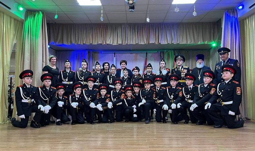 Посвящение в кадеты в средней школе №11 Павловского Посада
