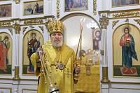 Архиерейское богослужение в Крестовоздвиженском храме города Орехово-Зуево