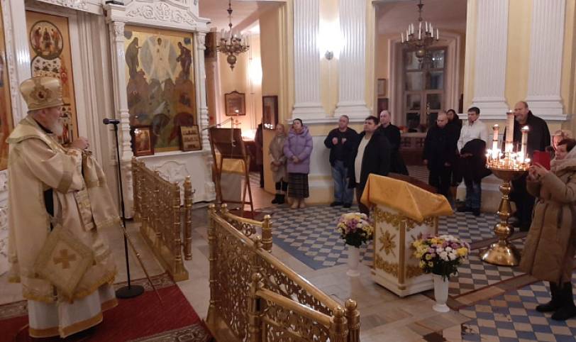 Архиерейское богослужение в Преображенском кафедральном соборе Балашихи
