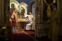 Архиерейское богослужение в Богоявленском соборе города Ногинска 