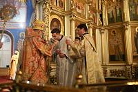 Архиерейское богослужение в Богоявленском соборе города Ногинска 