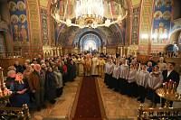 Архиерейское богослужение в Богоявленском соборе города Ногинска 