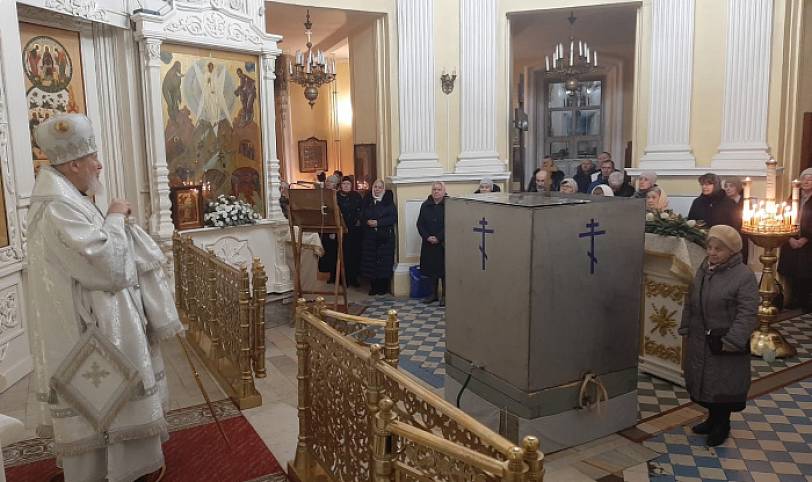 Навечерие Богоявления в Преображенском кафедральном соборе Балашихи 