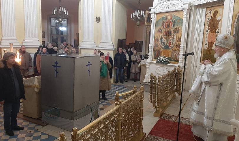 Крещение Господне в Преображенском кафедральном соборе Балашихи 