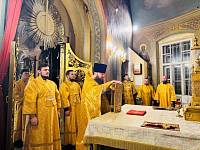 Архиерейское богослужение в Христорождественском храме деревни Заозерье 