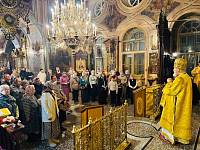 Архиерейское богослужение в Христорождественском храме деревни Заозерье 