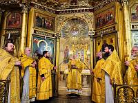 Архиерейское богослужение в Христорождественском храме деревни Заозерье 