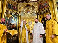 Архиерейское богослужение в Христорождественском храме деревни Заозерье 