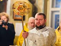 Архиерейское богослужение в Христорождественском храме деревни Заозерье 