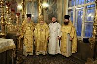 Архиерейское богослужение в Христорождественском храме деревни Заозерье 