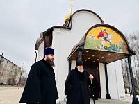 Архиерейское богослужение в Христорождественском храме деревни Заозерье 