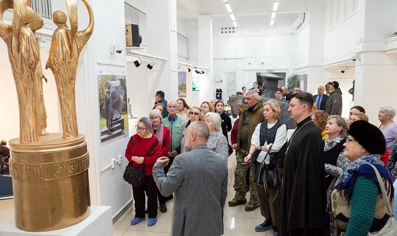 Открытие выставки скульптуры в Реутове