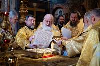 Патриаршее богослужение в Успенском соборе Московского Кремля