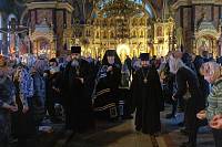 Чтение Великого покаянного канона преподобного Андрея Критского в Богородицерождественском соборе г. Орехово-Зуево 
