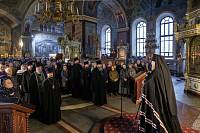 Чтение Великого покаянного канона преподобного Андрея Критского в Богородицерождественском соборе г. Орехово-Зуево 