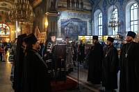 Чтение Великого покаянного канона преподобного Андрея Критского в Богородицерождественском соборе г. Орехово-Зуево 