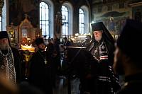 Чтение Великого покаянного канона преподобного Андрея Критского в Богородицерождественском соборе г. Орехово-Зуево 