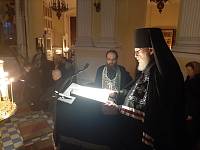 Чтение Великого покаянного канона преподобного Андрея Критского в Преображенском кафедральном соборе Балашихи