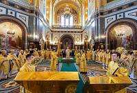 Патриаршее богослужение в Храме Христа Спасителя