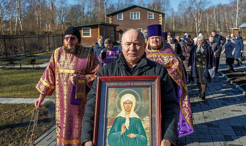 Престольный праздник в храме святой блаженной Матроны Московской посёлка Верея