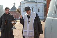 Освящение гуманитарного конвоя в Ногинске 